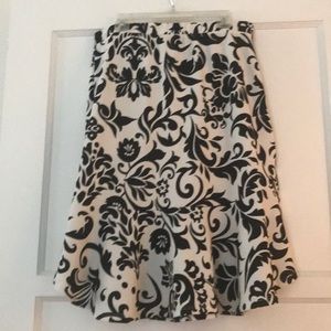 Black and white skirt
